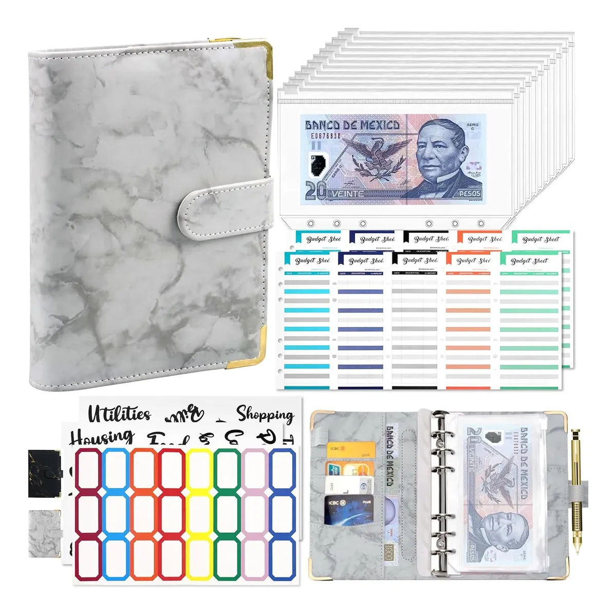 Organizador de dinero - sobres de presupuesto